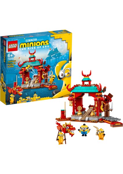 Minions Minyonlar Kung Fu Dövüşü 75550 - Yaratıcı Çocuklar için Oyuncak Yapım Seti (310 Parça)
