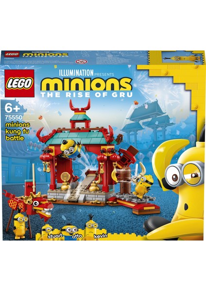 Minions Minyonlar Kung Fu Dövüşü 75550 - Yaratıcı Çocuklar için Oyuncak Yapım Seti (310 Parça) modelleri