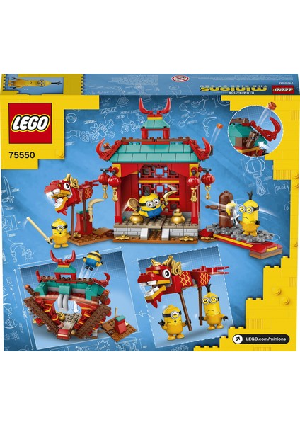 Minions Minyonlar Kung Fu Dövüşü 75550 - Yaratıcı Çocuklar için Oyuncak Yapım Seti (310 Parça) fırsatları