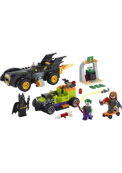 LEGO® DC Batman# Joker##e Karşı: Batmobil Takibi 76180 -  Çocuklar için Batmobil ve Hot Rod Oyuncağı Yapım Seti (136 Parça)