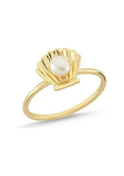 14K Altın Inci Eklem Yüzük