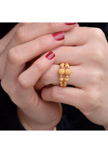 22 Ayar Sarı Altın Dorika Model Yüzük