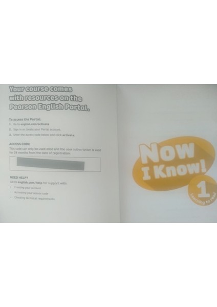Now I Know 1 Student's Book With Online Practice + Workbook