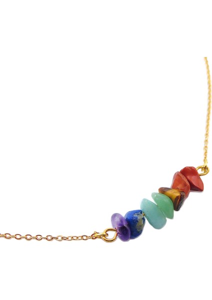 7 Çakra Doğal Taşlı Kolye