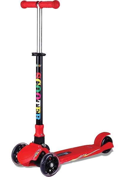 Babyhope JY-H01 Işıklı Power Scooter Kırmızı