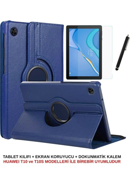 Huawei Matepad T10 9.7 Inç Kılıf Uyumlu Dönebilen Kılıf Ekran Koruyucu Dokunmatik Kalem Seti fiyatları
