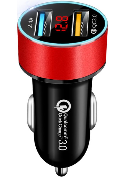 Yeni Dijital Ekranlı Araç Şarj Cihazı Çift USB (Yurt Dışından) fiyatları