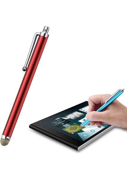 At-19 Cep Telefonu Tablet Evrensel Ekran Stylus Kırmızı (Yurt Dışından)