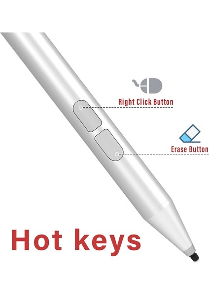 JD02 Önle Kaza Dokunmatik Stylus Kalem Gümüş (Yurt Dışından)