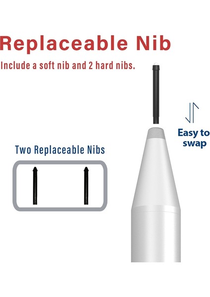 JD02 Önle Kaza Dokunmatik Stylus Kalem Gümüş (Yurt Dışından)