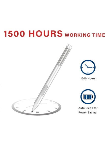 JD02 Önle Kaza Dokunmatik Stylus Kalem Gümüş (Yurt Dışından)