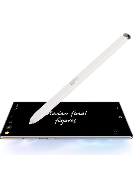 Galaxy Not 20/20 Ultra / Not 10 / Not 10 Plus İçin Kapasitif Dokunmatik Ekran Stylus Kalem Beyaz (Yurt Dışından)