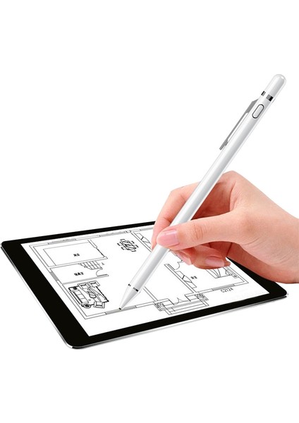 N4 Kapasitif Stylus Kalem Beyaz (Yurt Dışından)