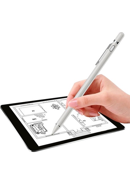 N4 Kapasitif Stylus Kalem Gümüş (Yurt Dışından)
