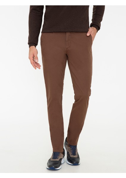 Kahverengi Slim Fit Chino