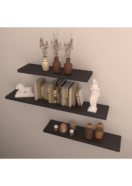 3 Lü Raf Set 90 x 70 x 50 Wenge Mat