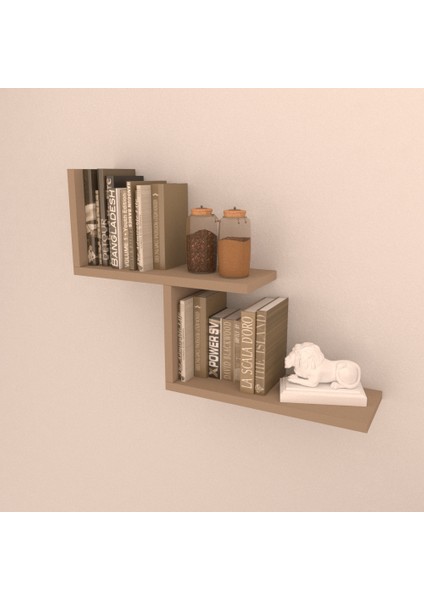 Truva Gizli Duvar Rafı Cappicino