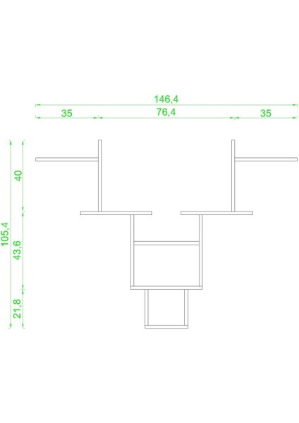 Wolf Duvar Rafı Antrasit Mat fiyatları