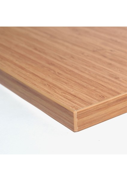 130 x 15 Gizli Bağlantılı Duvar Rafı Mat Bambu