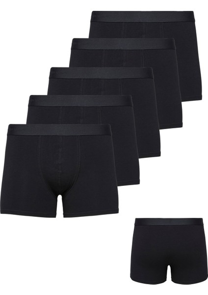 Erkek Karışık Boxer Pamuklu Likralı 5'li Paket