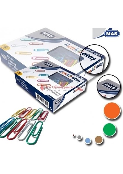 280 Renkli Ataş Pvc Kaplı 28 mm 2 Adet