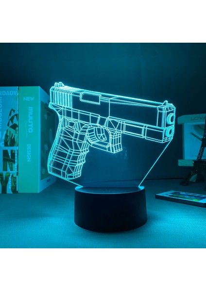 3D Tabanca Modeli Gece Lambası (Yurt Dışından) indirimleri