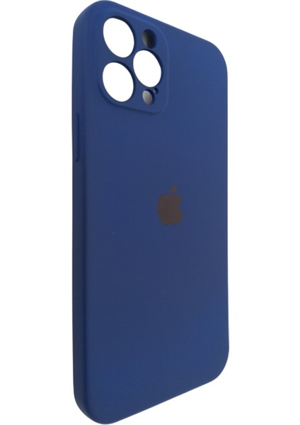 Apple iPhone 12 Pro Max Siyah Kamera Korumalı Içi Kadife Silikon Kılıf