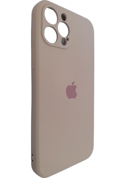 Apple iPhone 12 Pro Max Siyah Kamera Korumalı Içi Kadife Silikon Kılıf