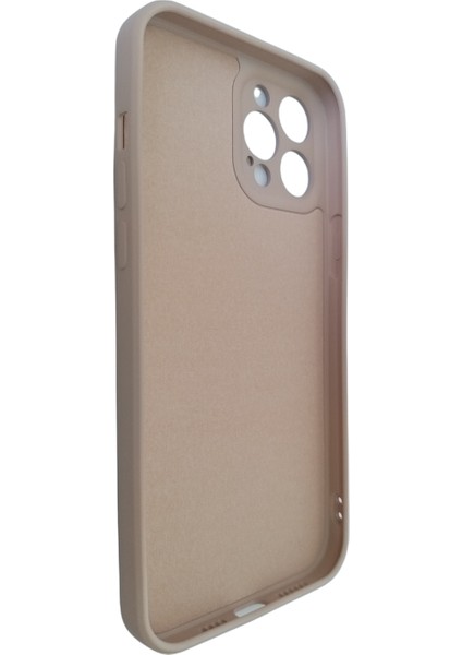 Apple iPhone 12 Pro Max Siyah Kamera Korumalı Içi Kadife Silikon Kılıf