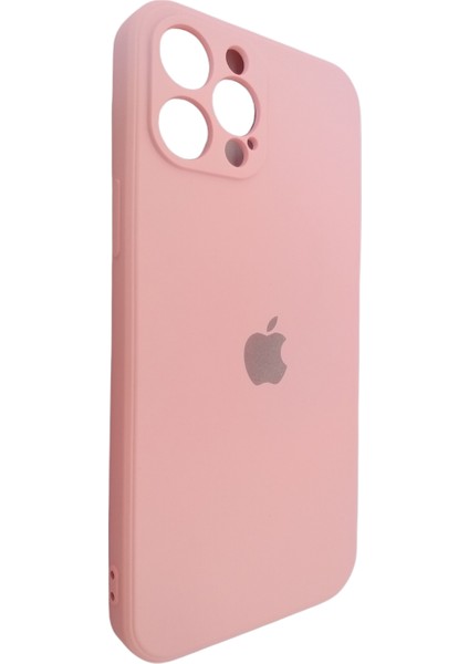 Apple iPhone 12 Pro Max Siyah Kamera Korumalı Içi Kadife Silikon Kılıf