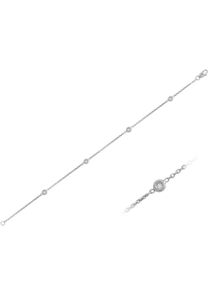 Zincirli Pırlanta Bileklik 0401B0004