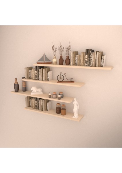 4'lü Raf Set 90x90x80x80 Krem