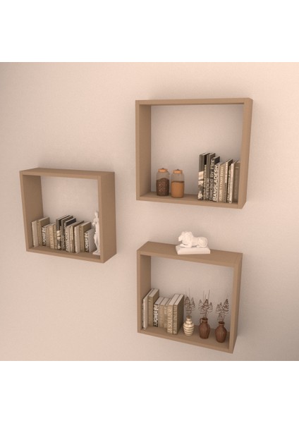 3'lü Box Raf Set Cappicino