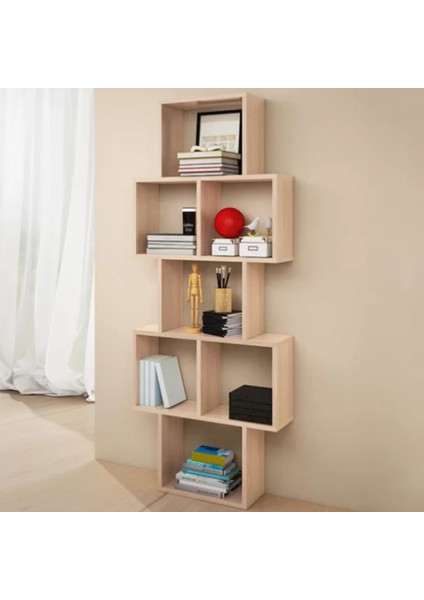 Alara Duvar Kitaplık x Akçaağaç