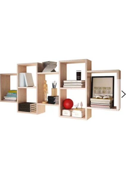 Alara Duvar Kitaplık x Akçaağaç fırsatları