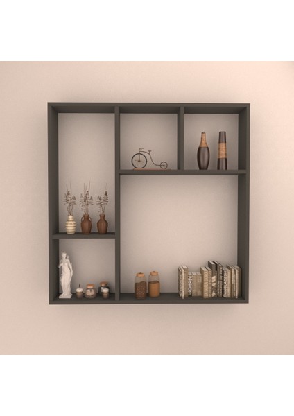 Milet Duvar Raf Set Antrasit