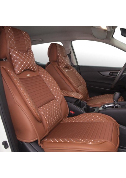 Lüks Oto Koltuk Kılıfı Taba Fiat Egea modelleri
