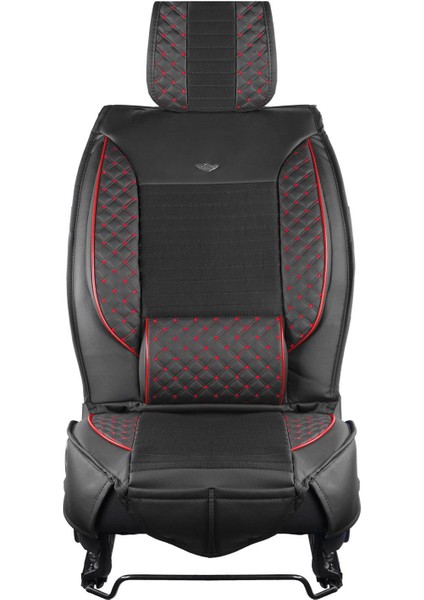 Lüks Oto Koltuk Kılıfı Siyah - Bordo Kia Sorento fiyatları
