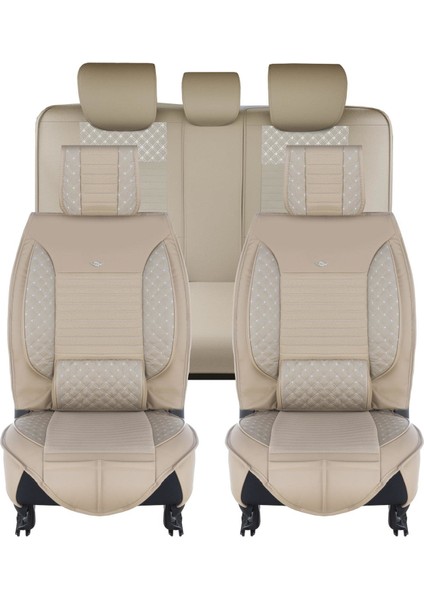 Lüks Oto Koltuk Kılıfı / Bej / Citroen C5