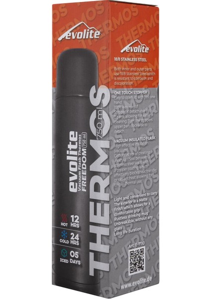 Freedom Çift Katmanlı 750 Ml. Çelik Vacuum Termos