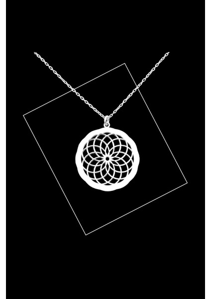Yaşam Çiçeği Torus Gümüş Kadın Kolye