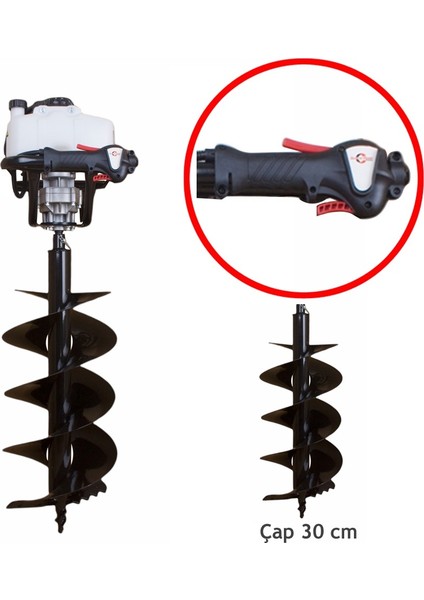 GP-AG63B 30 cm Toprak Burgu Makinesi