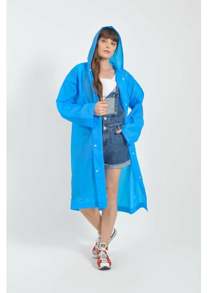 Yağmurluk Unisex Su Geçirmez Eva Kumaş Kalın Dayanıklı