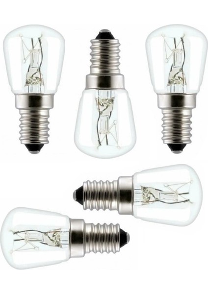 Pera Uyumlu Ankastre Davlumbaz Buzdolabı Fırın 15 Watt Mini Halojen Ampül 5 Adet