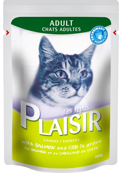 Pouch Somon&morinalı 100gr Plaisir Yaş Kedi Maması