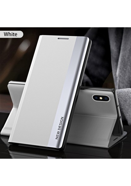 iPhone x / iPhone Xs Için Ince Flip Deri Manyetik Kılıf Kapaklı Yeşil(Yurt Dışından)