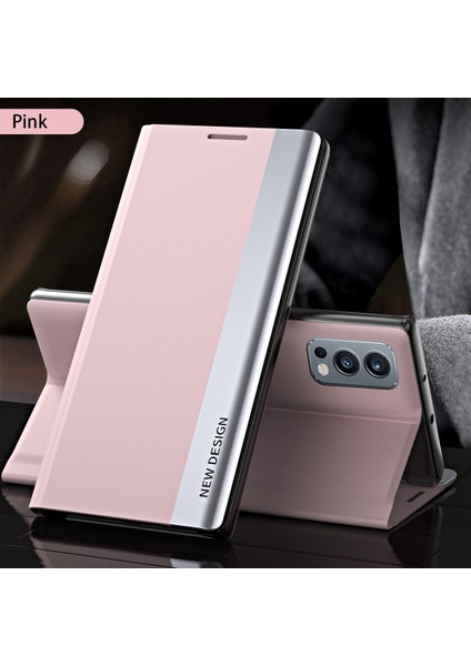 Oneplus Nord 2 5G İçin İnce Flip Deri Manyetik Kılıf Kapaklı Pembe (Yurt Dışından) fiyatları