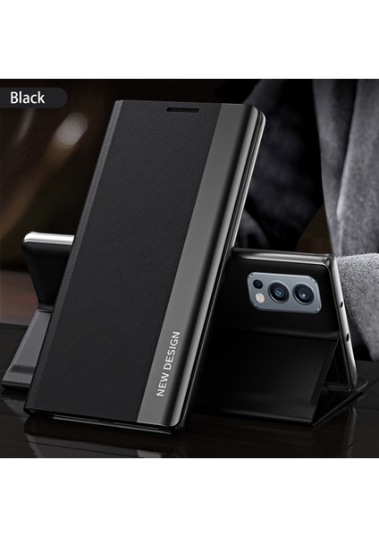 Oneplus Nord 2 5G İçin İnce Flip Deri Manyetik Kılıf Kapaklı Siyah (Yurt Dışından) fiyatları