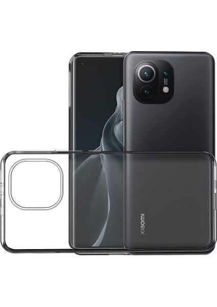 Xiaomi Mi 11 İçin Ultra İnce Şeffaf Açık Yumuşak Tpu Kılıf Kapaklı Açık (Yurt Dışından)