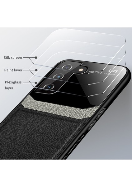 Samsung Galaxy S21 5G İçin İnce Tpu Bumper Cam Korumalı Kılıf (Yurt Dışından)